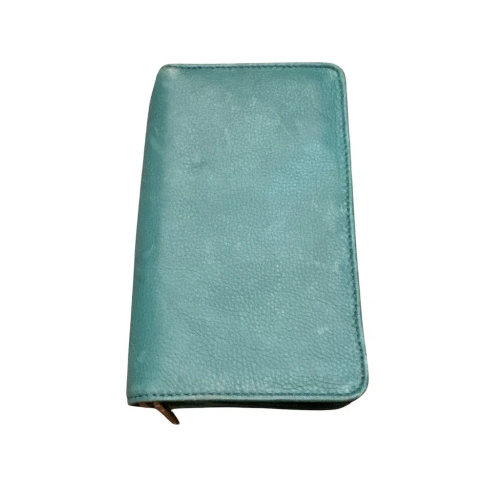 Fossil Zip‎ Around Travel Jewelry Case Teal